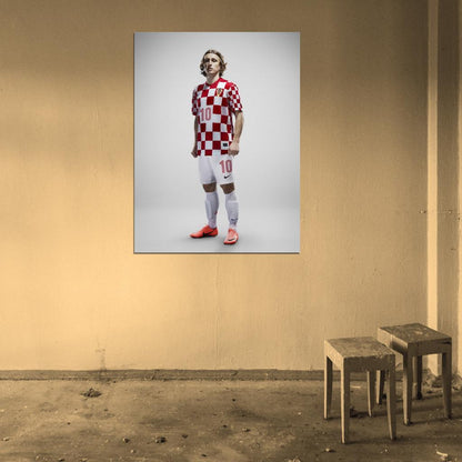 Luka Modric Croatia Football Soccer Sport Wall Art Print Poster