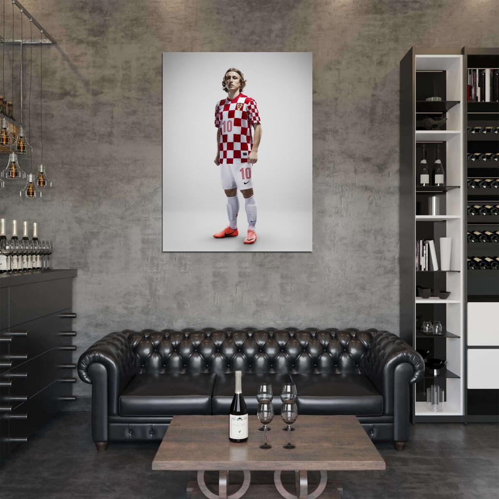 Luka Modric Croatia Football Soccer Sport Wall Art Print Poster