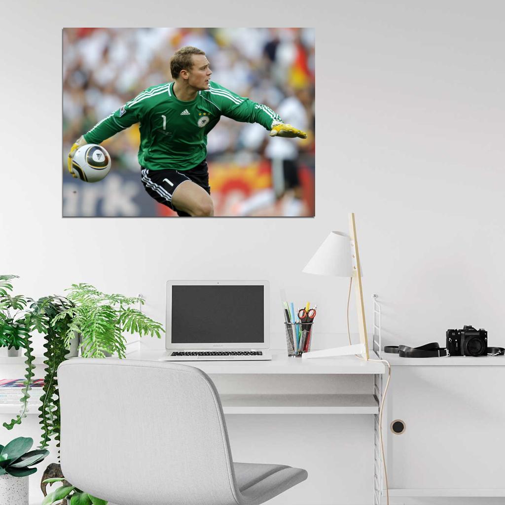 Manuel Neuer Goalkeeper Germany Football Soccer Sport Wall Art Print Poster