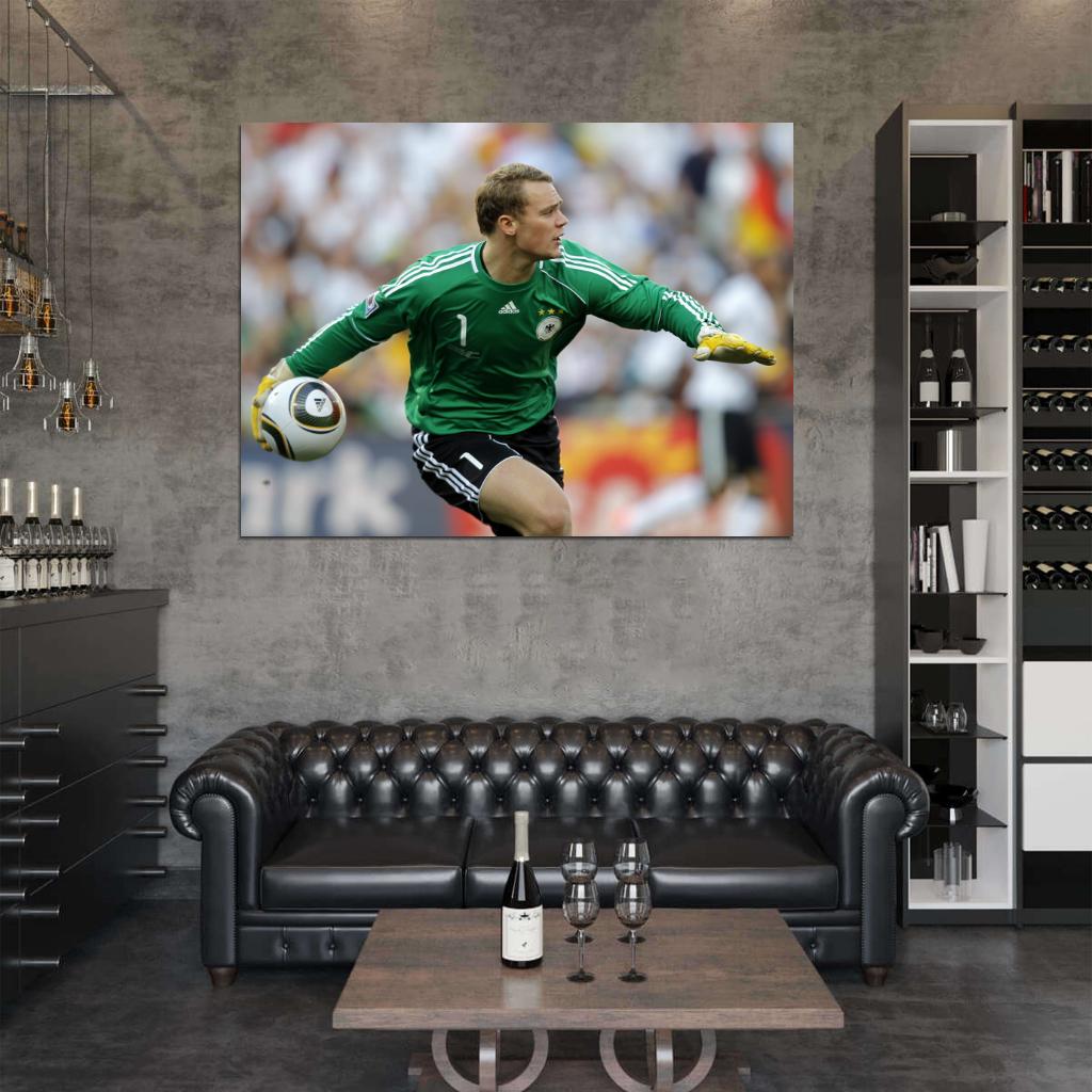 Manuel Neuer Goalkeeper Germany Football Soccer Sport Wall Art Print Poster