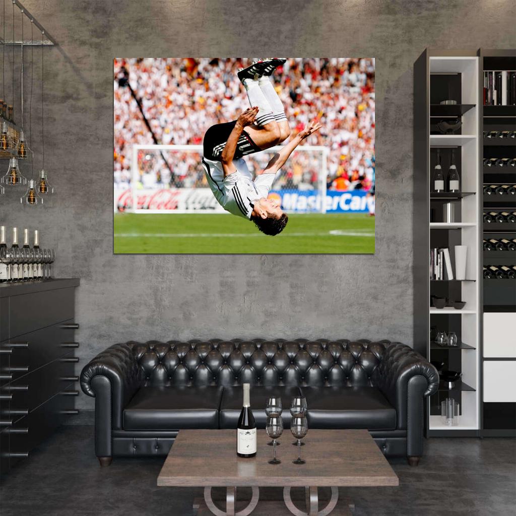 Miroslav Klose Amazing Jump Germany Football Soccer Sport Wall Art Print Poster