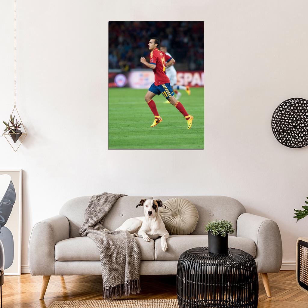 Pedro Rodriguez Spain Football Soccer Sport Wall Art Print Poster