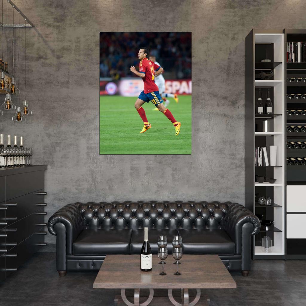 Pedro Rodriguez Spain Football Soccer Sport Wall Art Print Poster