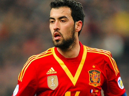 Sergio Busquets Spain Football Soccer Sport Wall Art Print Poster