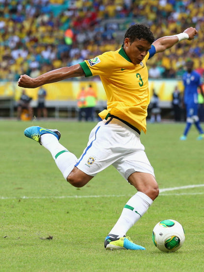Thiago Silva Brazil Football Soccer Sport Wall Art Print Poster