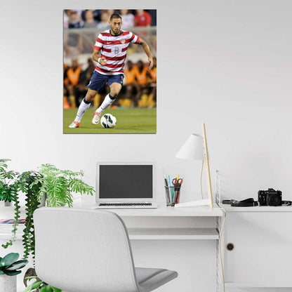 Clint Dempsey USA Football Soccer Sport Wall Art Print Poster