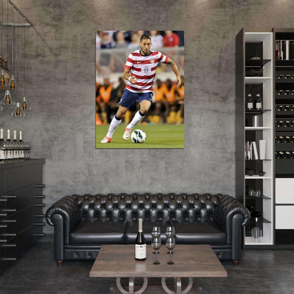 Clint Dempsey USA Football Soccer Sport Wall Art Print Poster