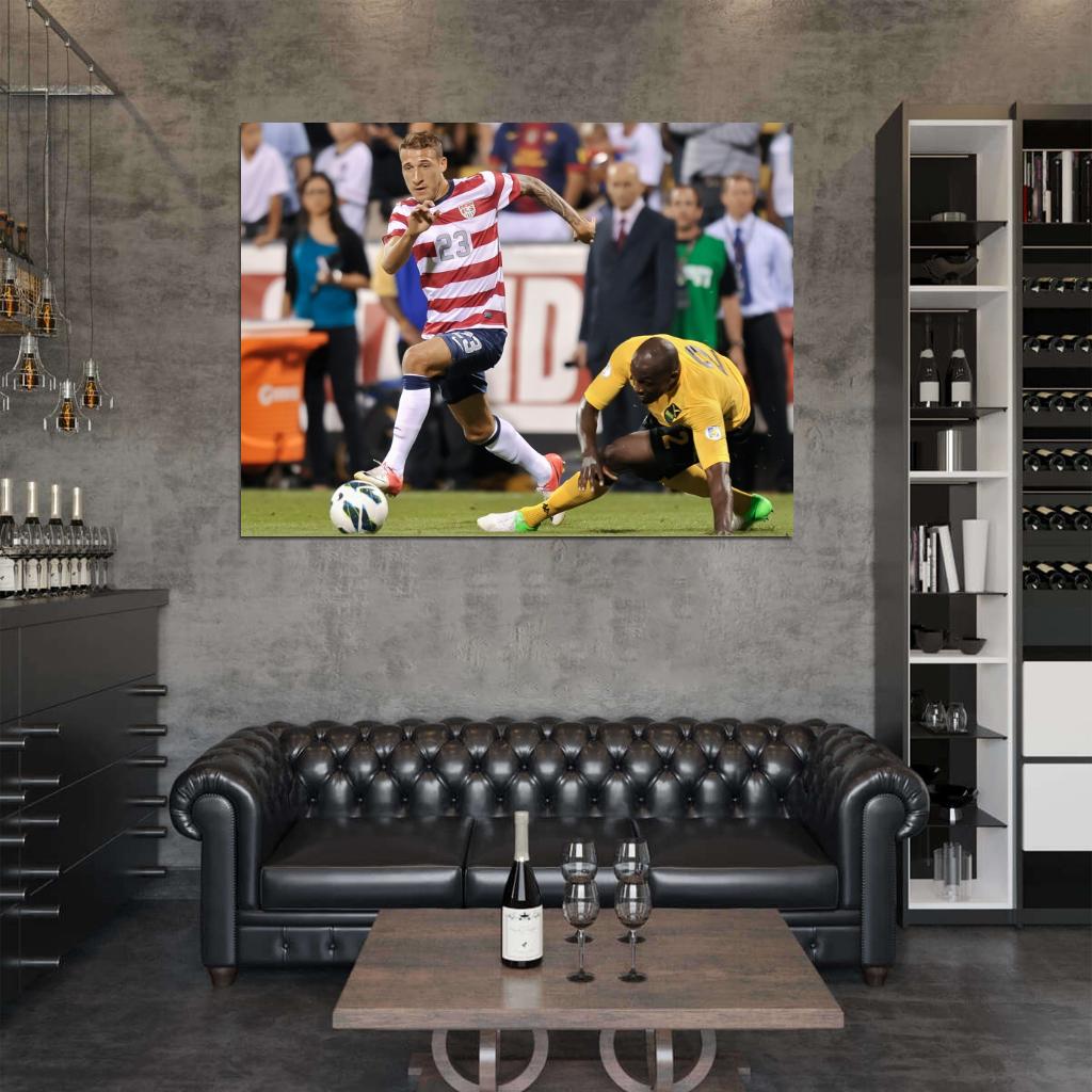Fabian Johnson USA Football Soccer Sport Wall Art Print Poster