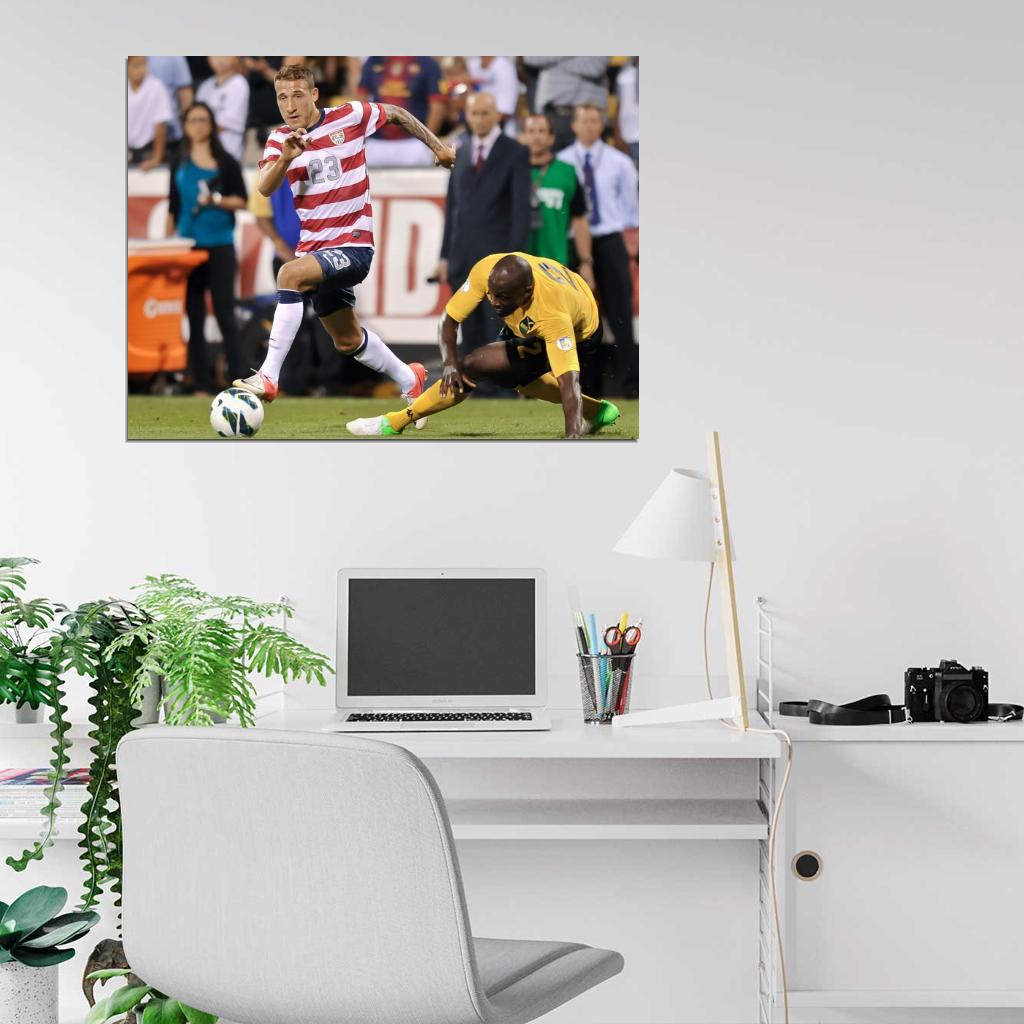 Fabian Johnson USA Football Soccer Sport Wall Art Print Poster