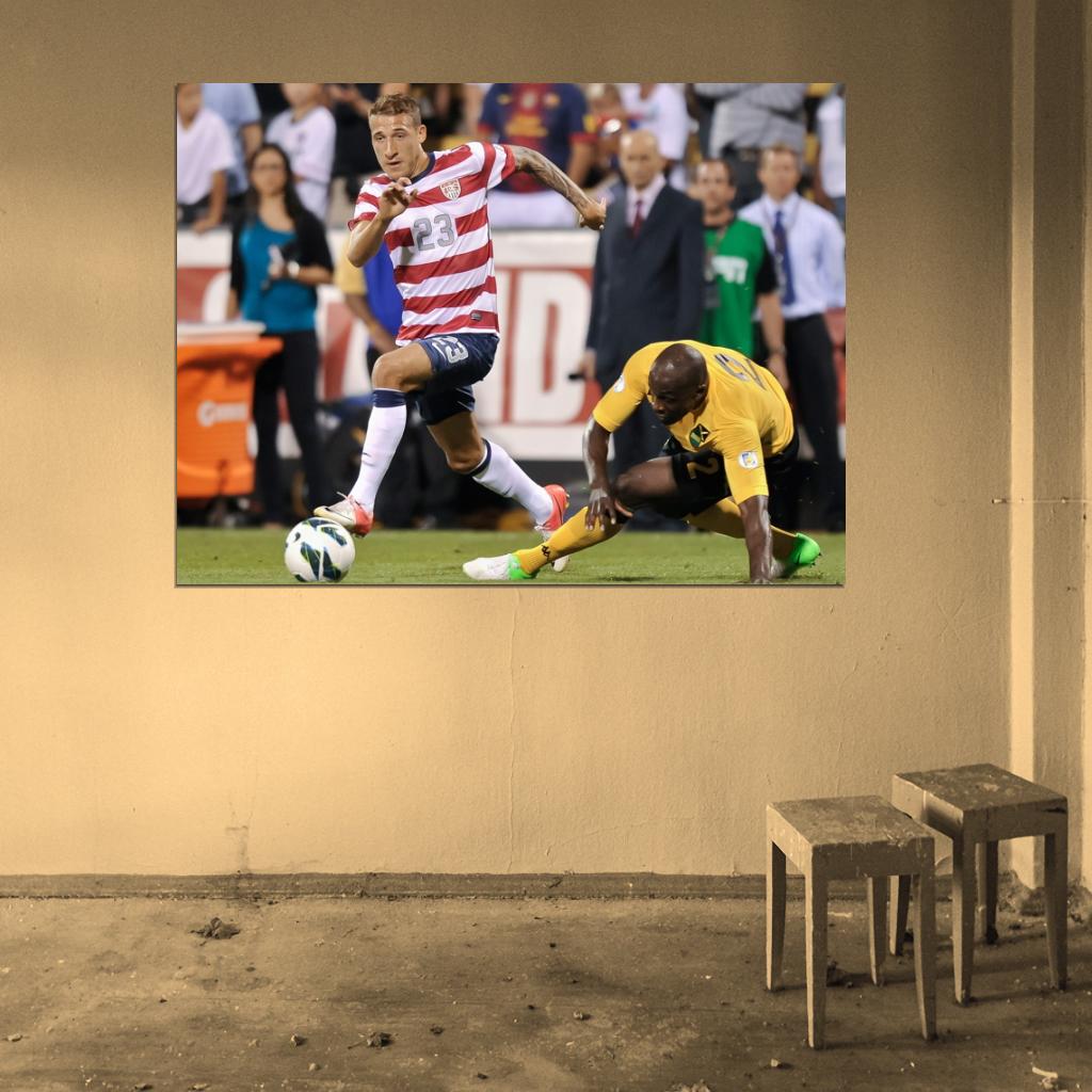 Fabian Johnson USA Football Soccer Sport Wall Art Print Poster