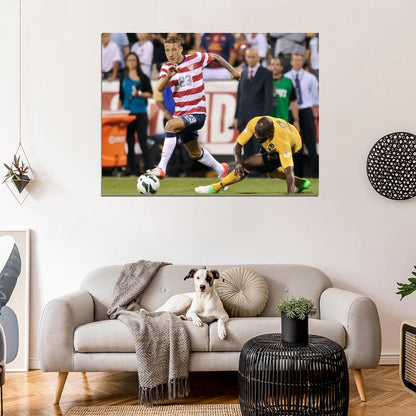 Fabian Johnson USA Football Soccer Sport Wall Art Print Poster