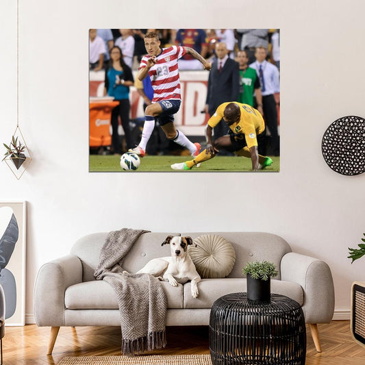 Fabian Johnson USA Football Soccer Sport Wall Art Print Poster