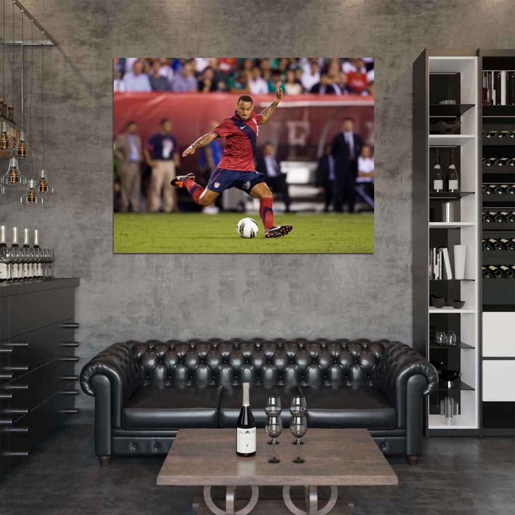 Jermaine Jones USA Football Soccer Sport Wall Art Print Poster