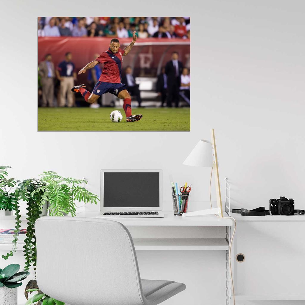 Jermaine Jones USA Football Soccer Sport Wall Art Print Poster