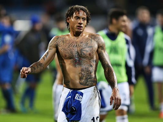 Jermaine Jones USA Tattoo Topless Football Soccer Sport Wall Art Print Poster