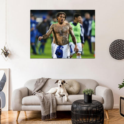 Jermaine Jones USA Tattoo Topless Football Soccer Sport Wall Art Print Poster