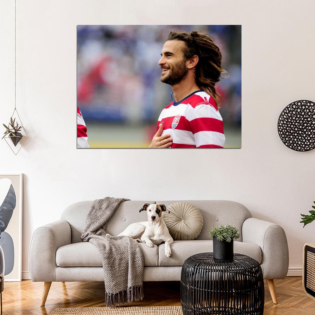 Kyle Beckerman Portrait USA Football Soccer Sport Wall Art Print Poster