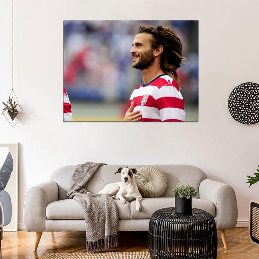 Kyle Beckerman Portrait USA Football Soccer Sport Wall Art Print Poster