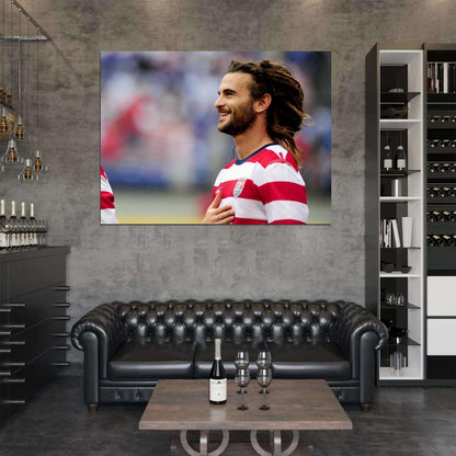 Kyle Beckerman Portrait USA Football Soccer Sport Wall Art Print Poster