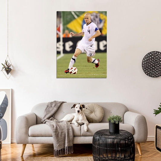 Michael Bradley USA Football Soccer Sport Wall Art Print Poster