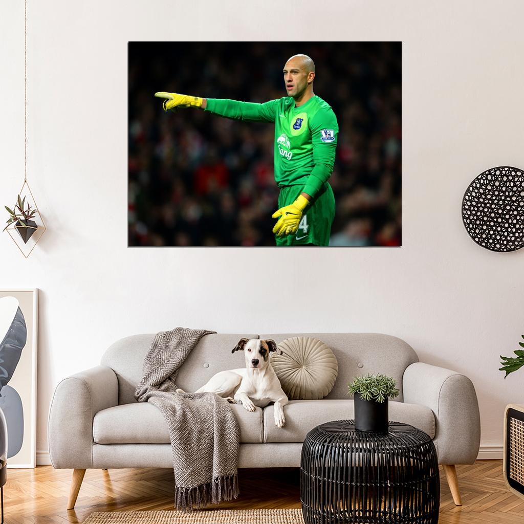 Tim Howard Everton USA Goalkeeper Football Soccer Sport Wall Art Print Poster