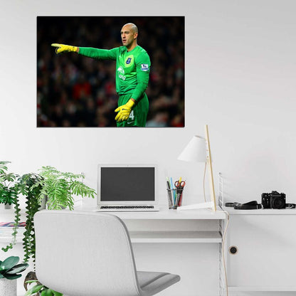 Tim Howard Everton USA Goalkeeper Football Soccer Sport Wall Art Print Poster