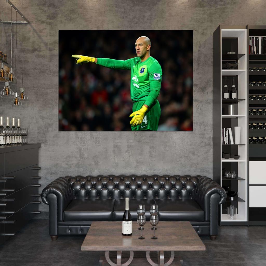 Tim Howard Everton USA Goalkeeper Football Soccer Sport Wall Art Print Poster