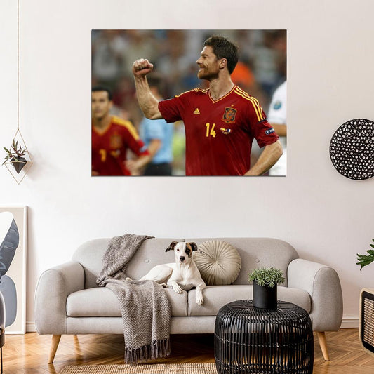 Xabi Alonso Spain Football Soccer Sport Wall Art Print Poster