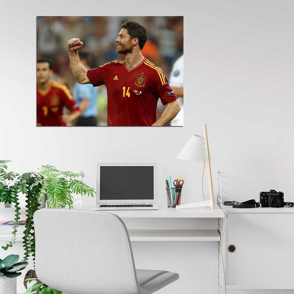 Xabi Alonso Spain Football Soccer Sport Wall Art Print Poster