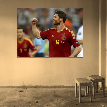 Xabi Alonso Spain Football Soccer Sport Wall Art Print Poster