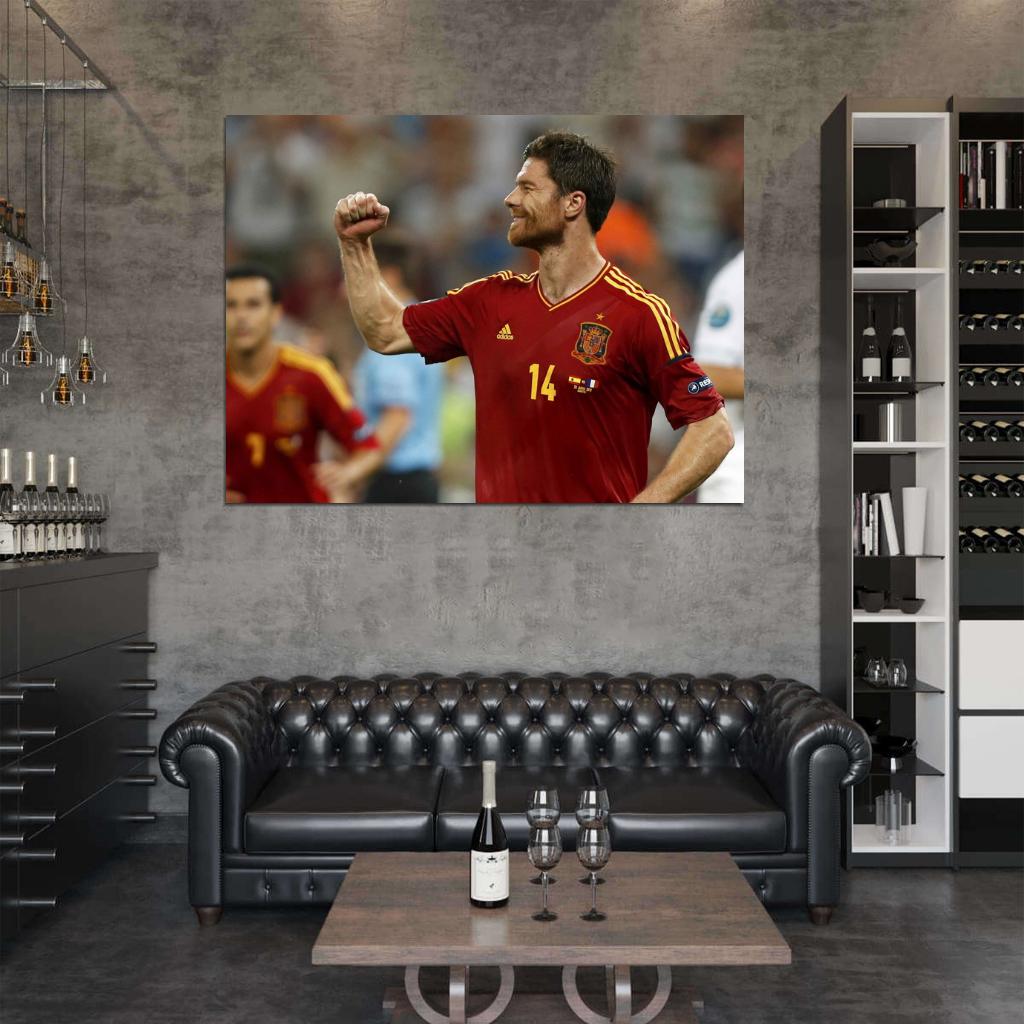 Xabi Alonso Spain Football Soccer Sport Wall Art Print Poster