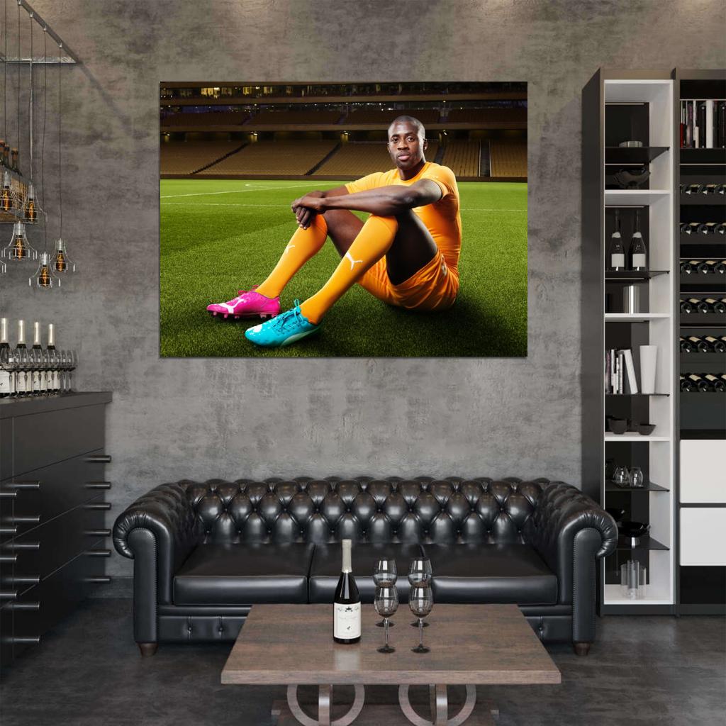 Yaya Toure Ivory Coast Football Soccer Sport Wall Art Print Poster
