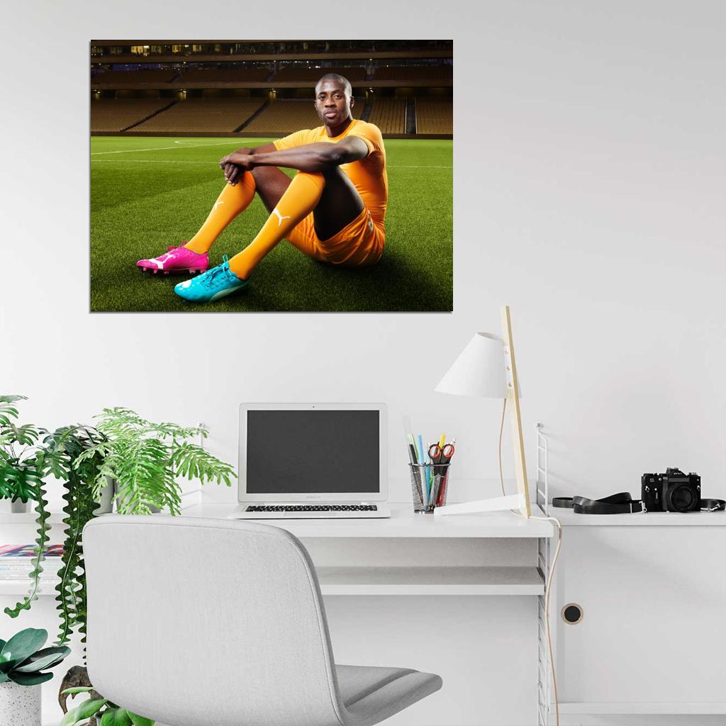 Yaya Toure Ivory Coast Football Soccer Sport Wall Art Print Poster