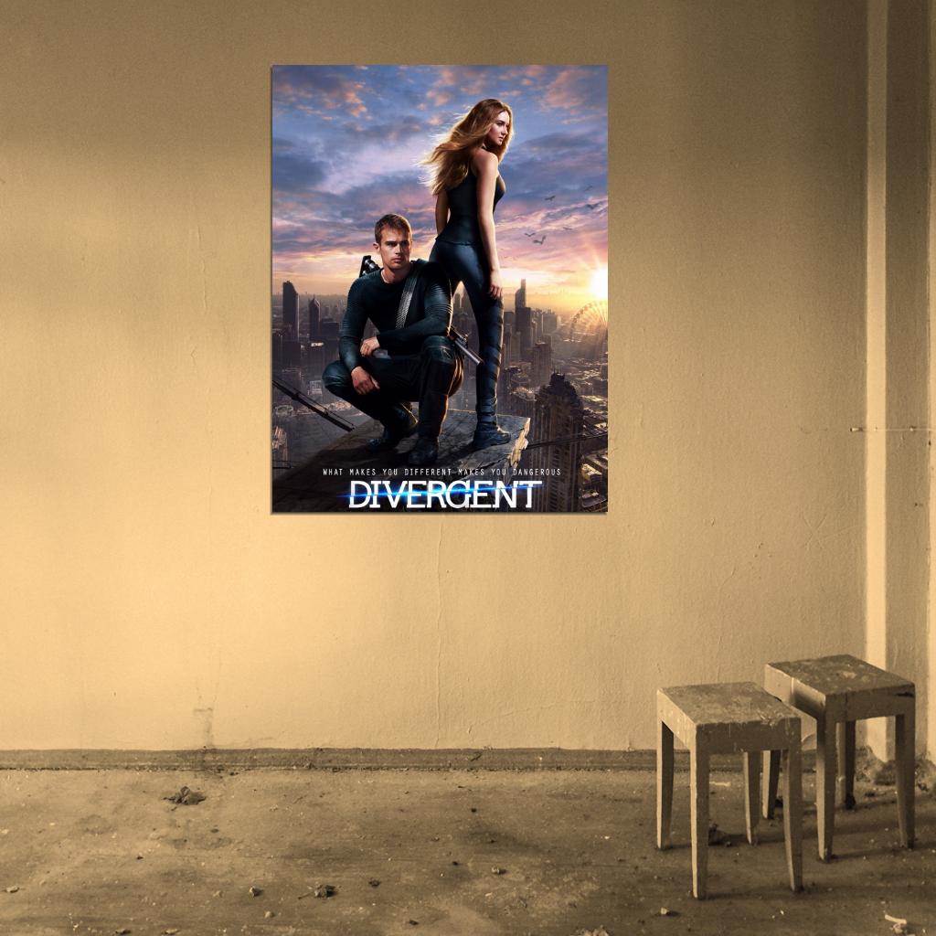 Divergent 2014 Awesome Movie Beautiful Wall Art Print Poster