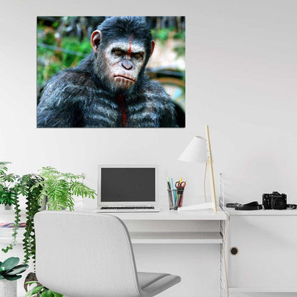 Dawn of The Planet of The Apes Caesar Andy Serkis Wall Art Print Poster
