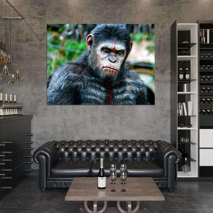 Dawn of The Planet of The Apes Caesar Andy Serkis Wall Art Print Poster