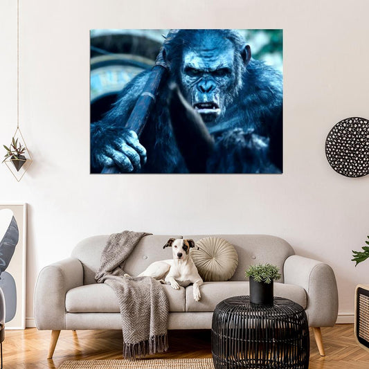 Dawn of The Planet of The Apes Koba 2014 Movie Wall Art Print Poster