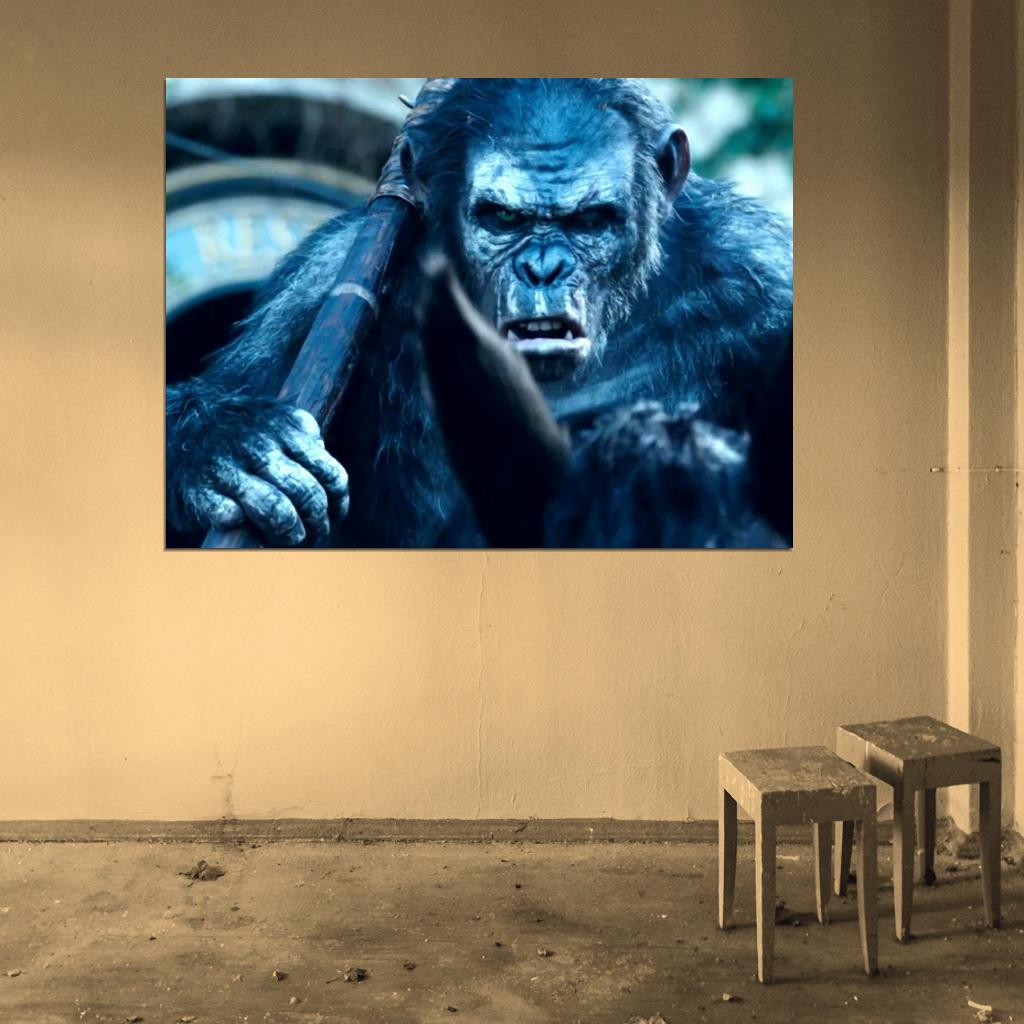 Dawn of The Planet of The Apes Koba 2014 Movie Wall Art Print Poster