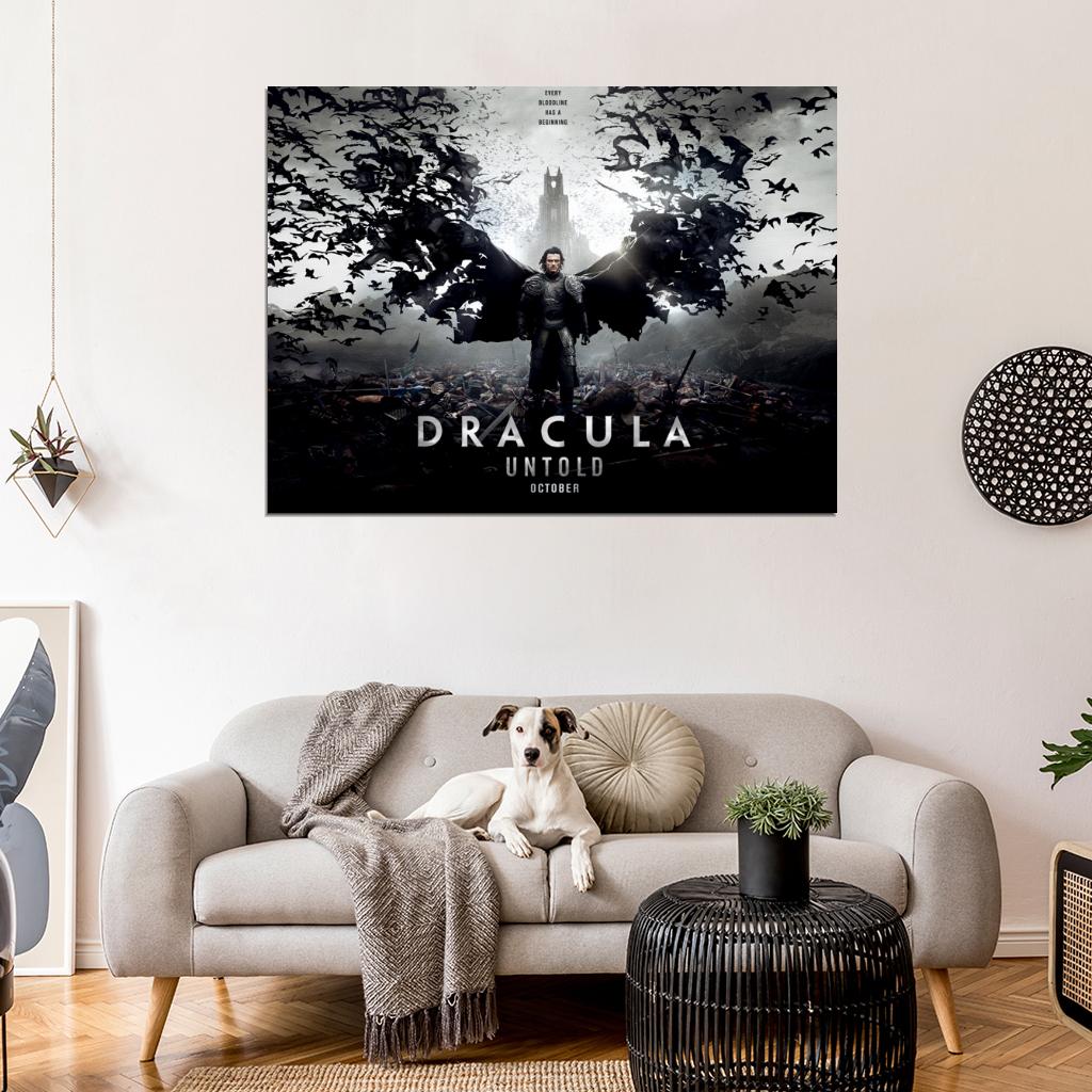 Dracula Untold Luke Evans Amazing 2014 Movie Wall Art Print Poster
