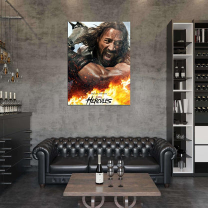 Hercules Awesome Dwayne Johnson 2014 Movie Wall Art Print Poster