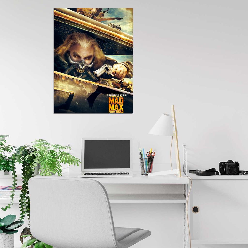 Mad Max Fury Road Immortan Joe Raider Gun 2015 Movie Wall Art Print Poster