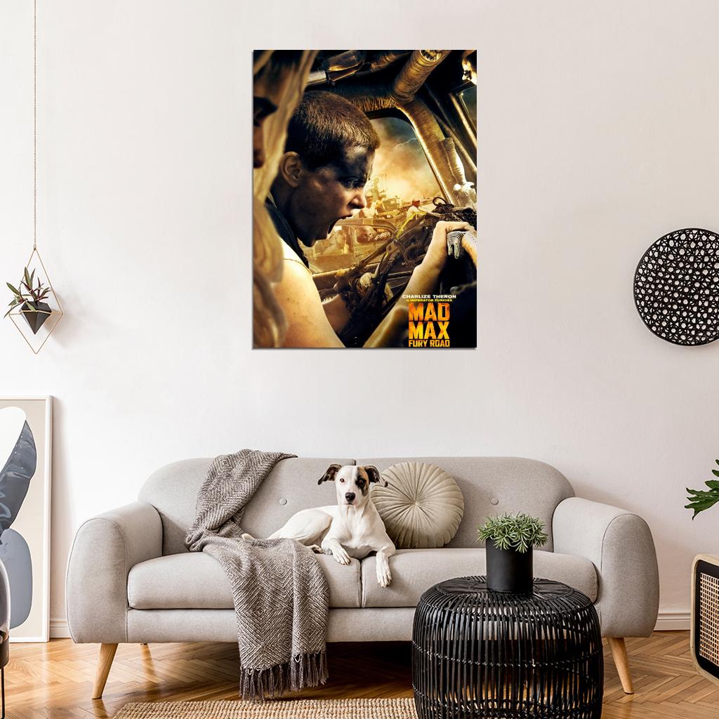 Mad Max Fury Road Imperator Furiosa Charlize Theron Wall Art Print Poster