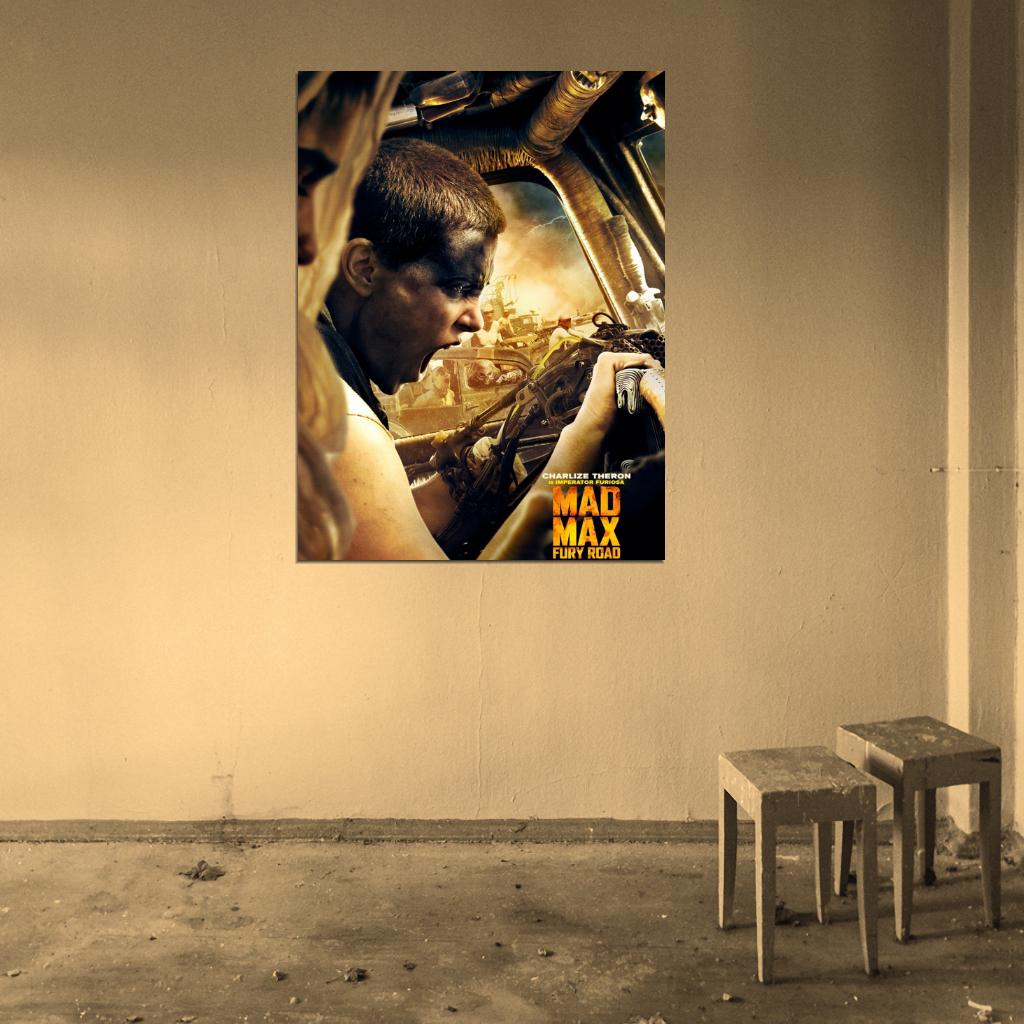 Mad Max Fury Road Imperator Furiosa Charlize Theron Wall Art Print Poster