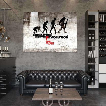 Rise of the Planet of the Apes Evolution Art Movie Wall Art Print Poster