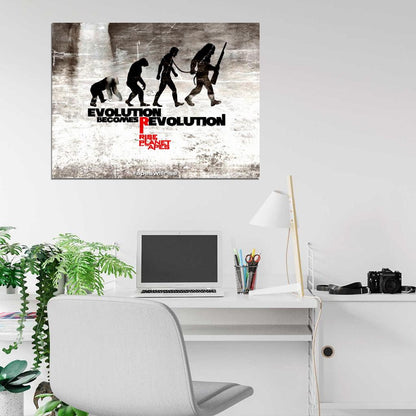 Rise of the Planet of the Apes Evolution Art Movie Wall Art Print Poster