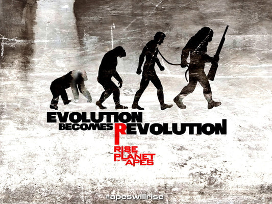 Rise of the Planet of the Apes Evolution Art Movie Wall Art Print Poster