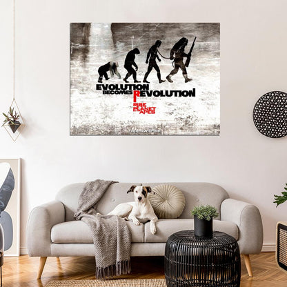 Rise of the Planet of the Apes Evolution Art Movie Wall Art Print Poster