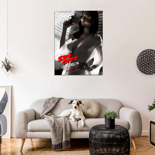 Sin City A Dame to Kill For Ava Eva Green 2014 Movie Wall Art Print Poster