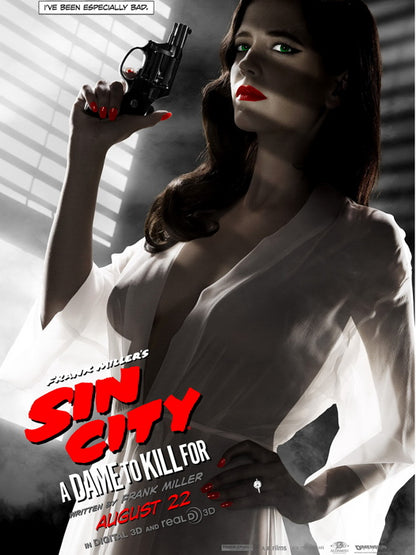 Sin City A Dame to Kill For Ava Eva Green 2014 Movie Wall Art Print Poster