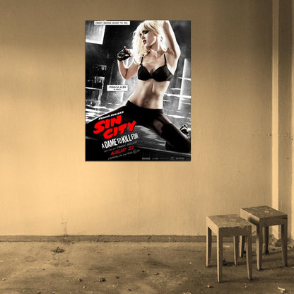 Sin City A Dame to Kill For Nancy Jessica Alba Movie Wall Art Print Poster